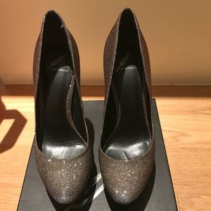 Brian Atwood Sparkling Brown Pointed Toe High Heels